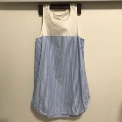 Estella.K コールドショルダーストライプ半袖ブラウス 新品 エステラ.K コールドショルダー 半袖ブラウス ミントグリーン