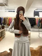BEAMS スウェード ファー ベスト 빔드 スウェード ファー ベストのサムネイル