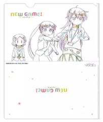 [중고] 클리어 파일 A. 집합(3명) A4 원화 클리어 파일 [NEW GAME!]