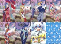 【中古】クリアファイル 全8種セット 「初音ミク～花色衣～ ミニクリアファイルコレクション」 雪ミク スカイタウン限定