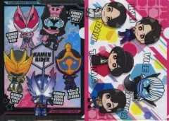 【中古】クリアファイル 集合(ミニキャラ) A4イラストクリアファイル2枚セット 「映画 仮面ライダー ビヨンド・ジェネレーションズ」 劇場グッズ