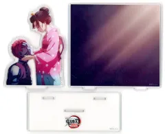 【中古】アクリルスタンド・アクリルパネル 猗窩座＆恋雪 第四期 場面写そのままアクリルスタンド 「劇場版 鬼滅の刃 無限城編 第一章 猗窩座再来×ufotable Cafe×マチ★アソビCAFE 決戦の火蓋を切る-第四期- 狛治と恋雪 -第一章の結末-」