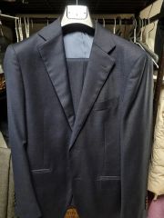 ビームスエフ ネイビー 春夏 スーツ リングヂャケット ハンドメイド