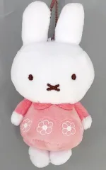 【中古】ぬいぐるみマスコット・ぬいぐるみバッジ ミッフィー(ピンク) マスコットバッジ お花柄のお洋服 「タイトーくじ ミッフィー Pastel Flower Collection」 D賞