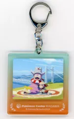 【中古】キーホルダー ヤドン＆ヤドキング＆ドーブル 「ポケットモンスター ポケモンセンターカガワ アクリルキーホルダーコレクション」 ポケモンセンター限定