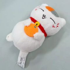 [중고] 키홀더·마스코트(캐릭터) 냥코 선생님(귤) 오테다마 마스코트 봉제인형 [이치반 쿠지 나츠메 친구장~냥코 선생님과 따뜻한 겨울 지도~] E상