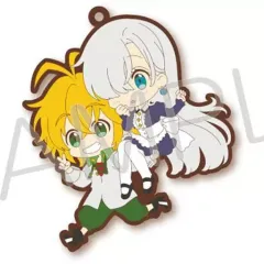 【中古】ストラップ(キャラクター) メリオダス＆エリザベス 「七つの大罪 戒めの復活 ペアラバーストラップ」