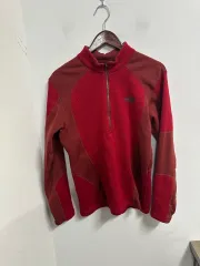 アラビアヴィンテージ THE NORTH FACE ザノースフェイス レッド ハーフジップアップ フリース 95