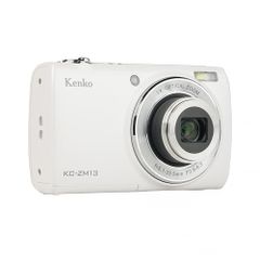 켄코(Kenko) 컴팩트 디지털 카메라 KC-ZM13 WH 광학 5배 줌 유효 화소수 약 1600만 화소 2.7 인치 IPS 터치 패널 모니터 셀카 촬영용 서브 카메라 컴팩트 디자인 화이트 446782@ 02745471