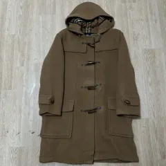 バーバリー ロンドン ノヴァチェック 裏地 フード ダッフルコート L/100