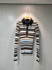 DOLCE&GABBANA ドルチェ＆ガッバーナ 正規品 レディース ストライプ カラ ニットのサムネイル