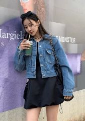 TENCEL DENIM SHORT TRENCH COAT - メルカリ