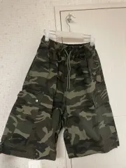 ミリタリー カーゴ ワイド ハーフパンツ