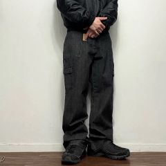 REDAPE ウォッシュ フェードブラック サイドライン デニム バギー 