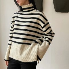 MUSE de Deuxieme Classe ハイネック ボーダーニット - メルカリ