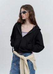 UNION Cropped Hoodie ブラック サイズFREE 大串麻里奈 - メルカリ