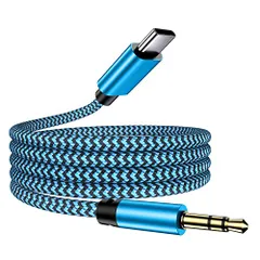 USB Type C to 3.5mm変換 オスジャック AUX端子 オーディオステレオケーブル usb c イヤホン変換 【DAC搭載/ハイレゾ再生/高耐久/車載用】 タイプC 変換 AUXケーブル Galaxy S21/S20 Ultra 9fb03ac1