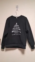 ER イーアル クリスマス ツリー 起毛 スウェット ブラック