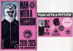 [중고] 클리어 파일 예비 리브 / 세로형 MWAM 클리어 파일 스티커 세트 [이치 반 쿠지 MAN WITH A MISSION 15th ANNIVERSARY] I상
