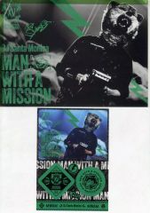 [중고] 클리어 파일 DJ 산타 모니카 / 수평형 MWAM 클리어 파일 스티커 세트 [이치 반 쿠지 MAN WITH A MISSION 15th ANNIVERSARY] I상