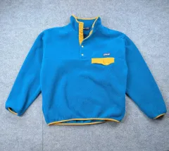 10s patagonia Synchilla（シンチラ）スナップT ブルー/イェロー