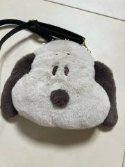 くたくた犬 黒耳 PORL&N ぬいぐるみ チェーンショルダー ポシェット 
