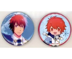 【中古】バッジ・ピンズ 一十木音也 缶バッジ2個セット 「ブロッコリーくじ うたの☆プリンスさまっ♪ Ice Crystal Ver.」 D賞
