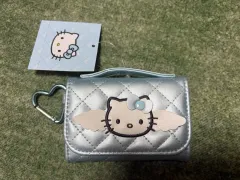新品 ハローキティ スカイブルー キルティング 財布