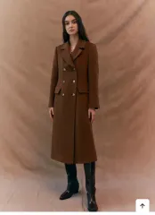 LOEUVRE ルーブル カシミア ブレンド ダブル コート サイズ1