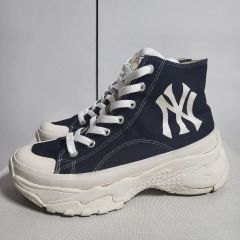 27cm MLB Korea チャンキーハイカットスニーカー ヤンキース - メルカリ