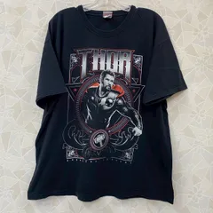 【MARVEL】Tシャツ 半袖 ブラック マイティソー マーベル XXLサイズ 春夏 プリント