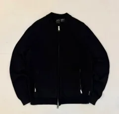 ARMANI EXCHANGE アルマーニ エクスチェンジ ツーウェイ ブルゾン ニットジップアップ ブラック