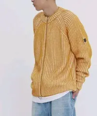 ROMANTIC CROWN オーバーサイズ ジップアップ ニット sのサムネイル