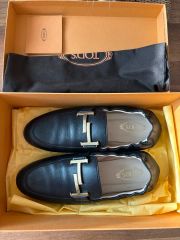 ☆ 極美品TOD'S トッズ レザー ダブルT タッセル フリンジ ローファー