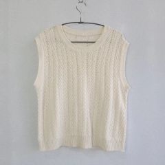 美品》DEMYLEE デミリー欲しいコットンニットベスト ロンハーマン