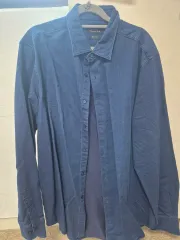 マッシモ ドゥッティ デニムシャツ シャツ ネイビー (xxl)のサムネイル