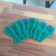 ハンドメイド ゴルフ クラブ カバー グリーン ニット