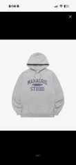 マハグリッドデザインスタジオ フードTシャツ グレーのサムネイル