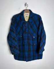 ウール チェック シャツ ジャケット