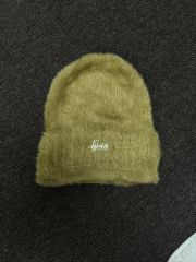 オールドStussy ニット帽 ビーニー チェック柄 - メルカリ