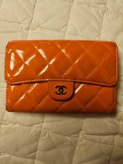 ④CHANEL 赤 長財布 - メルカリ