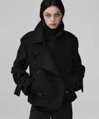 ジャケット・アウター High-neck cocoon blouson / black 252ZOE High-neck cocoon blouson / black 252ZOE - メルカリ