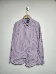 CHAPS by ralph lauren ストライプ コットン シャツ XL - S215