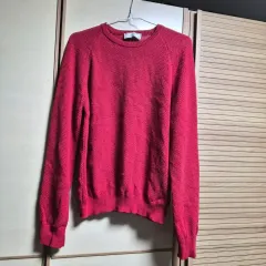 正規品アミ ピンク色 ケーブル編みニットセーターのサムネイル