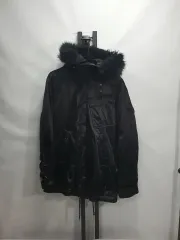 ポロ ラルフローレン ダウン ブラックファー マウンテンパーカー パーカ ジャケット ブラック s