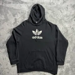 アディダス ビックロゴ フードTシャツ