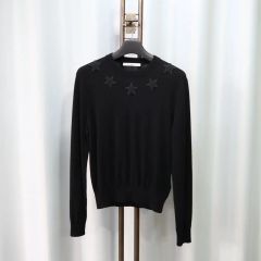 GIVENCHY スター刺繍 クルーネックニット ブラック XS - メルカリ