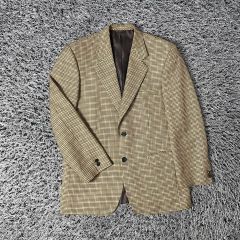 美品 ハリスツイード テーラードジャケット 希少カラー チェック L相当 