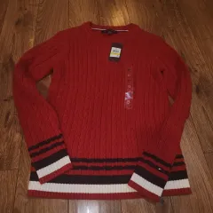 Tommy Hilfiger トミーヒルフィガー レディース ケーブル編み セーター サイズ M