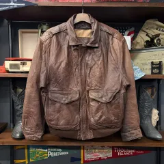 80s ヴィンテージ G-1 フライト ジャケット カウハイド 取り外し ファー付き KARA N670